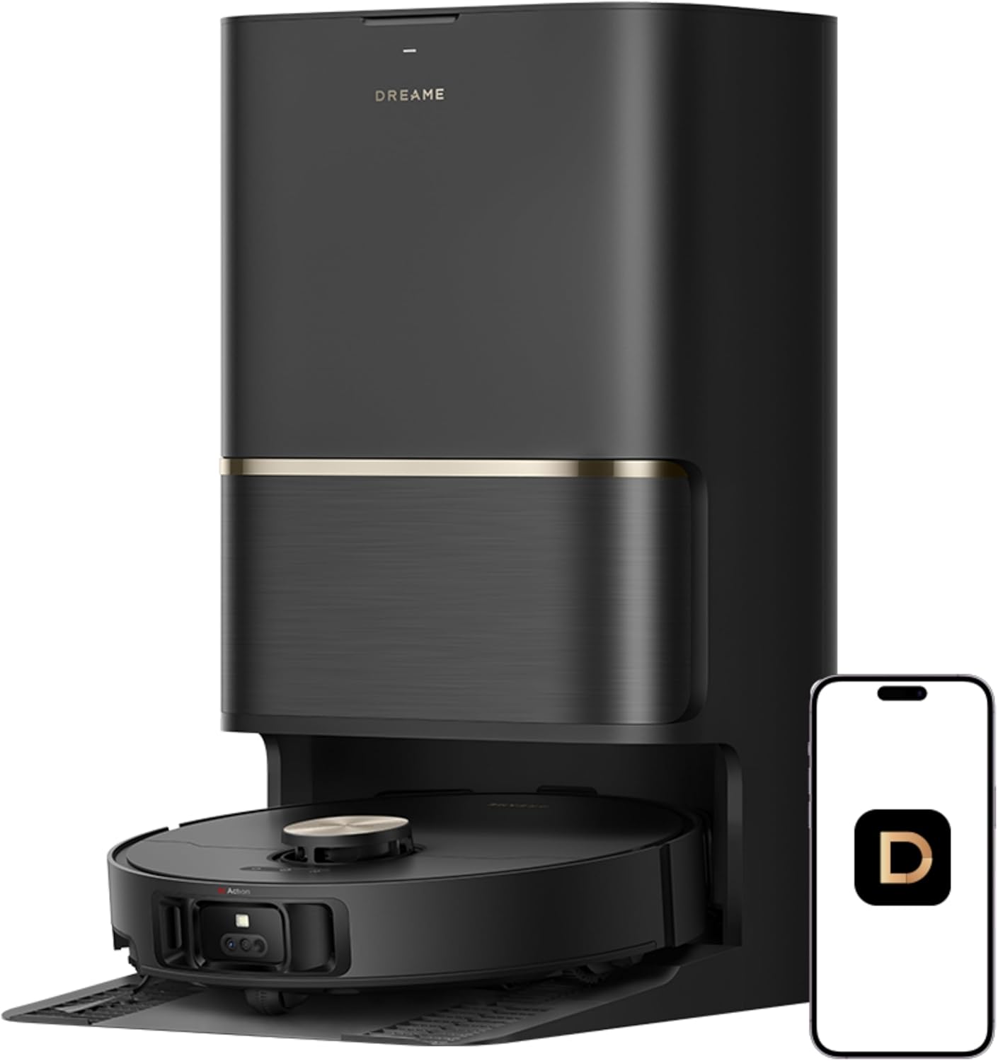 Dreame L50 Ultra Robot Vacuum and Mop with PowerDock in black