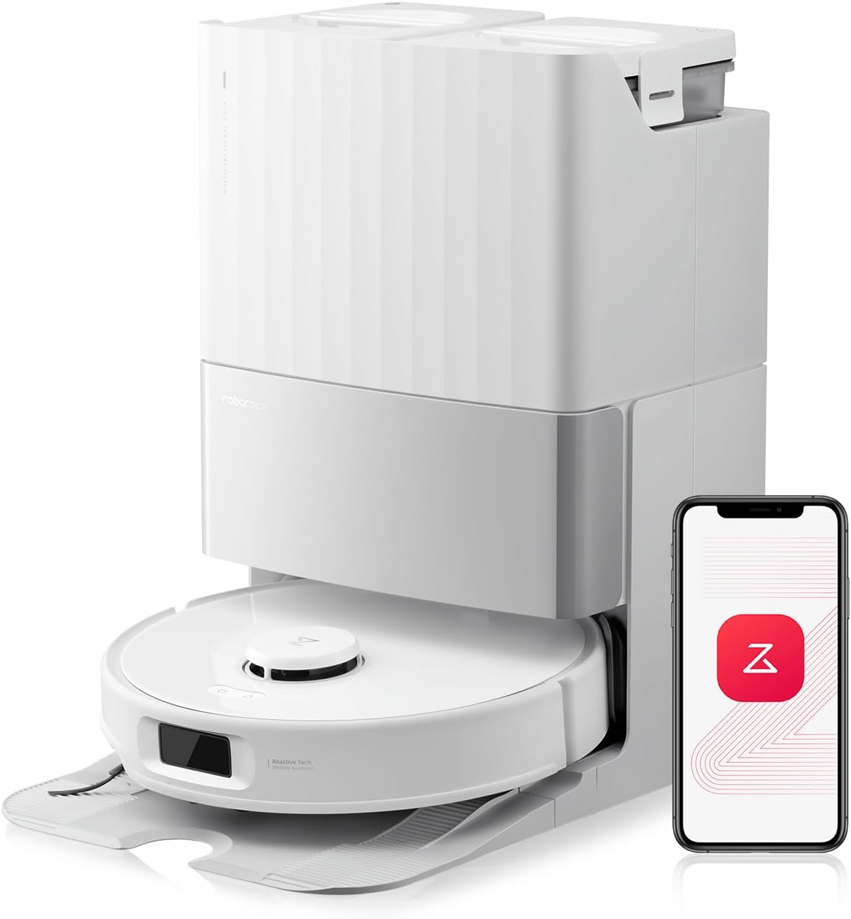 Roborock Qrevo Edge S5A Robot Vacuum and Mop | 18,500Pa HyperForce, Zero-Tangling, Self-Emptying