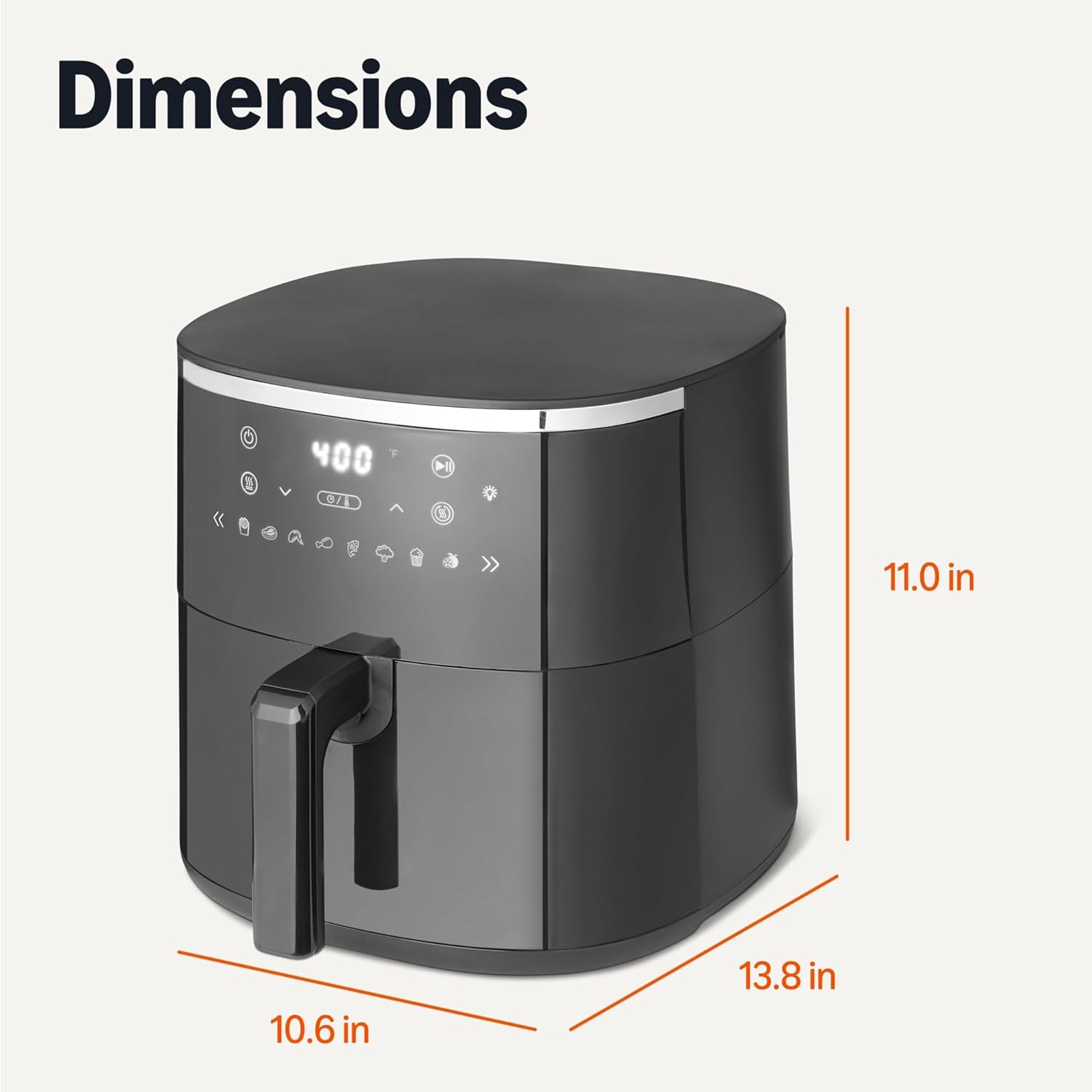 Amazon Basics Air Fryer — basket and crisper plate