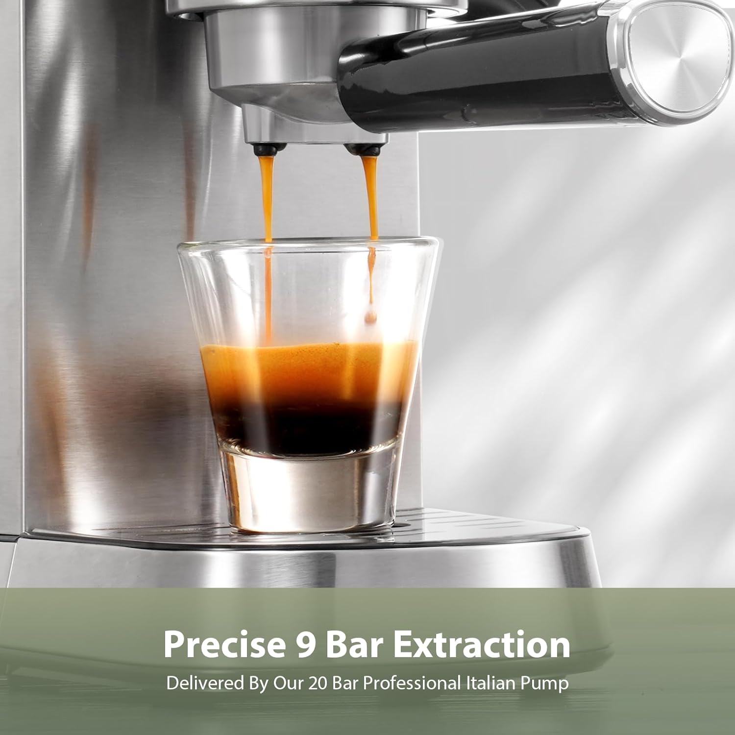 Gevi Espresso Machine – In Use with Milk Frother