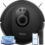 Tikom G8000 Max Robot Vacuum and Mop Combo – 5000Pa Suction, 150-Min Runtime, Self-Charging