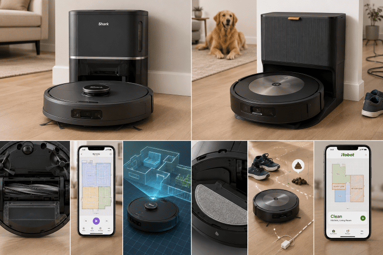 Shark AV2501S vs iRobot Roomba Combo j5+ | Robot Vacuum Comparison