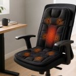 Beleduc Back Massager for Chair A Foldable Vibration Seat Pad With Heat