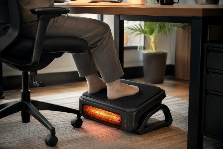 Beleduc Heated Footrest Under Desk A Closer Look at This Ergonomic Foot Stool