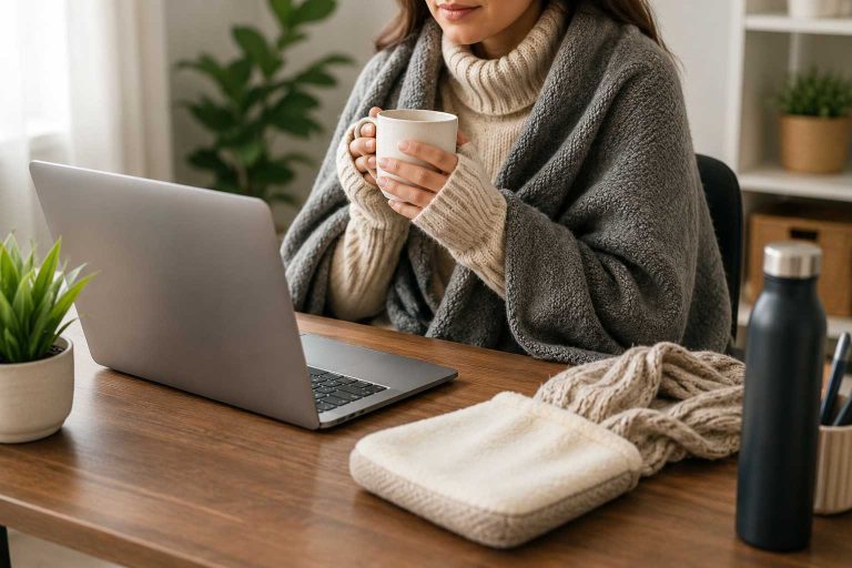Best Ways to Stay Warm at a Desk Without a Space Heater