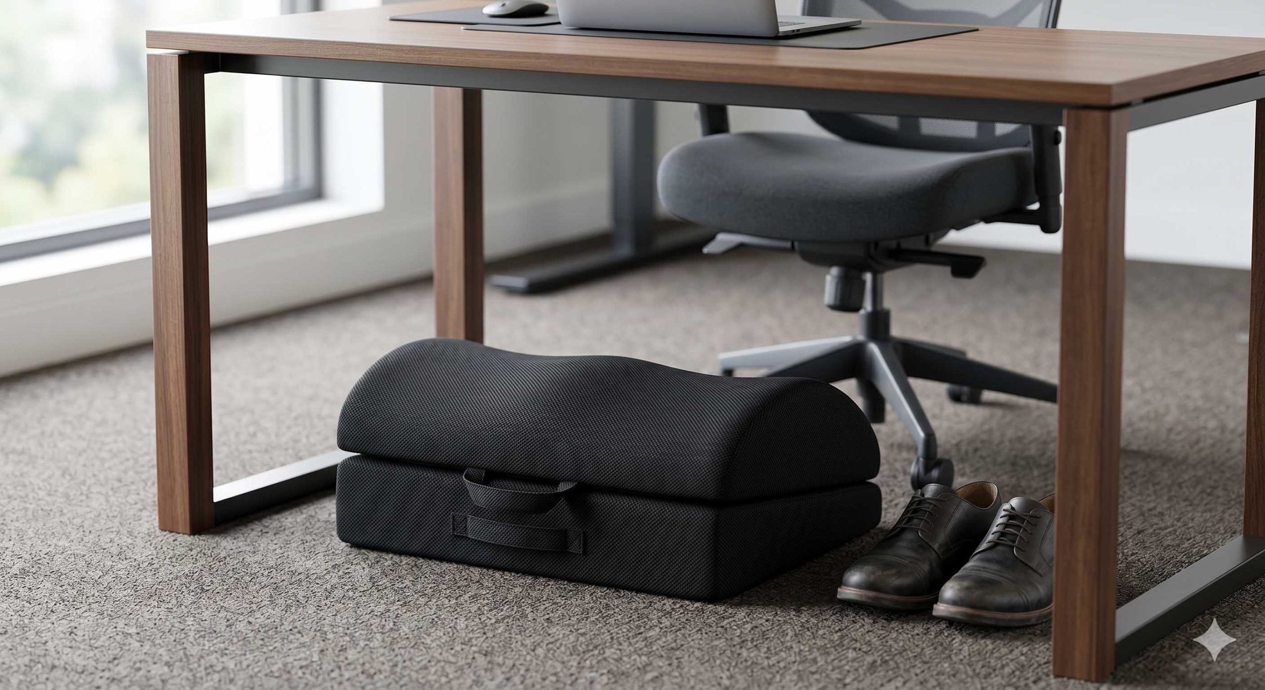 ComfiLife Under Desk Foot Rest Adjustable Memory Foam Footrest for Office and Gaming Chairs