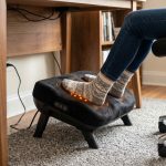 Comfier CF-5420B Heated Under-Desk Footrest with Vibration Massage and Adjustable Height