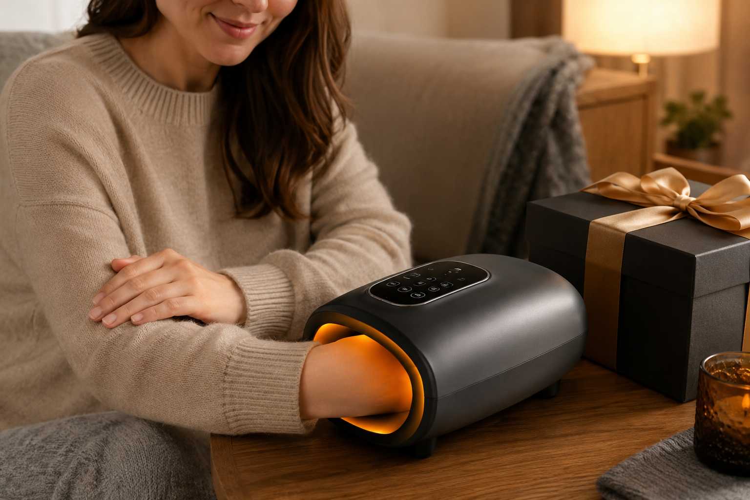 Comfier Cordless Hand Massager with Heat and Compression (CF-4403)