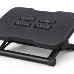 HUANUO Under Desk Footrest An Adjustable Ergonomic Footrest with Massage Rollers