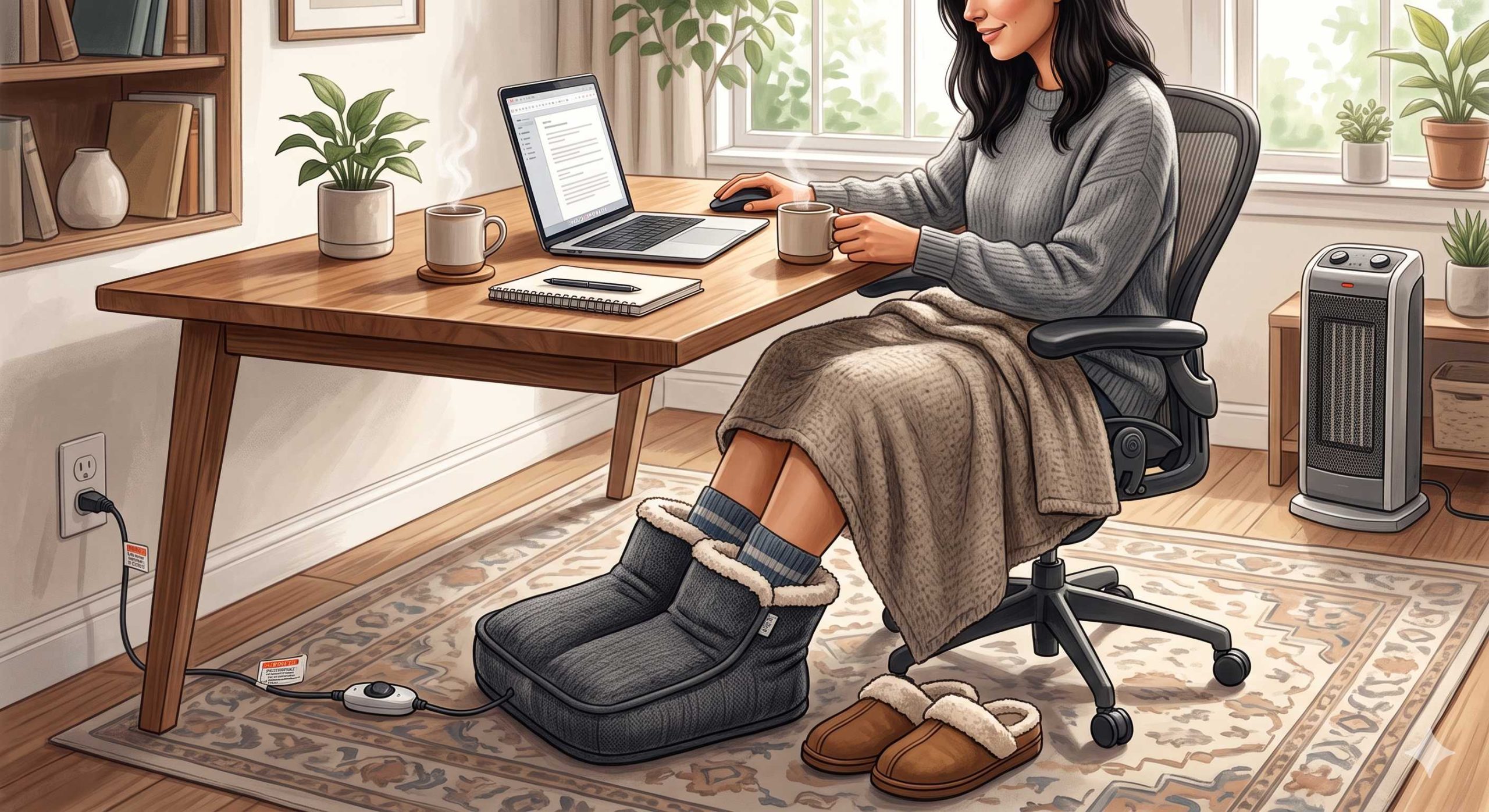 No Space Heaters Allowed 5 Safe Ways to Keep Your Feet Warm at a Desk