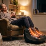 Snailax SL-52A2RC-2 Shiatsu Foot Massager with Heat Deep Kneading Comfort for Tired Feet