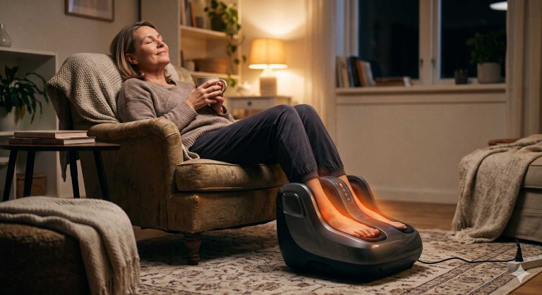 Snailax SL-52A2RC-2 Shiatsu Foot Massager with Heat Deep Kneading Comfort for Tired Feet