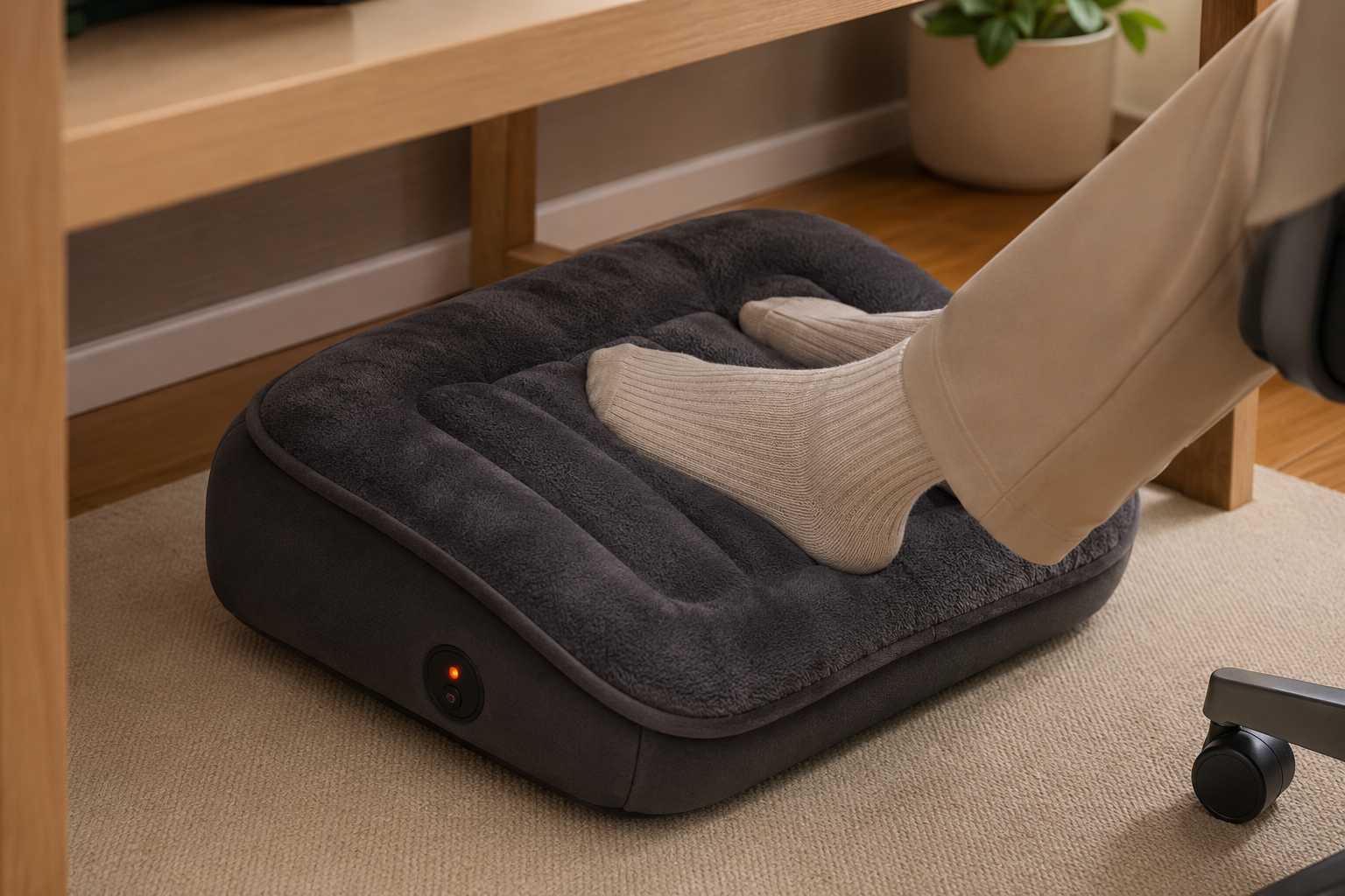 Snailax SL-535N Heated Foot Rest Review Warm Cushioned Comfort Under Your Desk