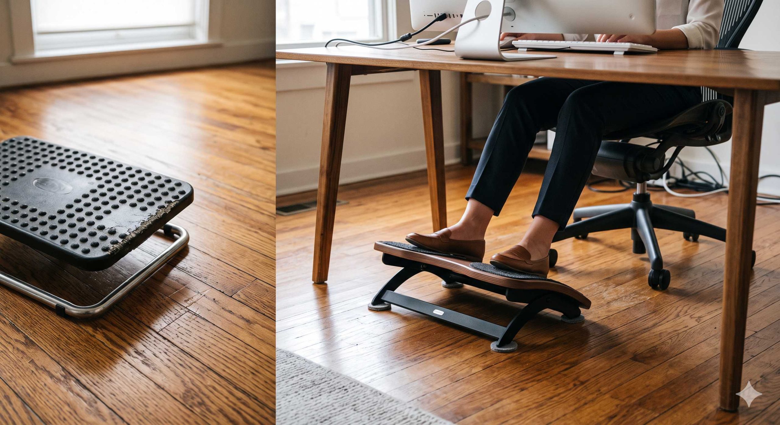 Will It Scratch Hardwood How to Choose an Under-Desk Foot Rest for Your Flooring