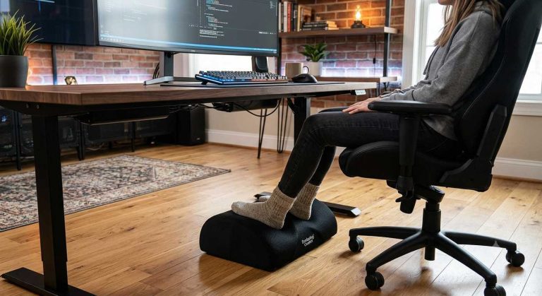 Everlasting Comfort Elevate Series Foot Rest A Practical Memory Foam Solution for Desk and Gaming Setups