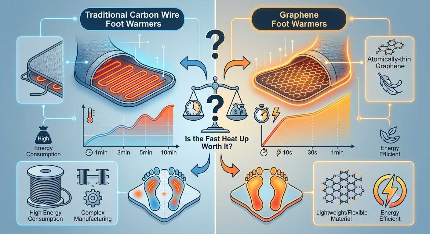 Graphene vs. Traditional Carbon Wire Foot Warmers