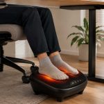 Snailax 535BLK Footrest Massager with Heat and Vibration