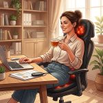 Snailax SL-242-A Back Massager with Heat A Home Office Massage Seat Cushion Worth Considering