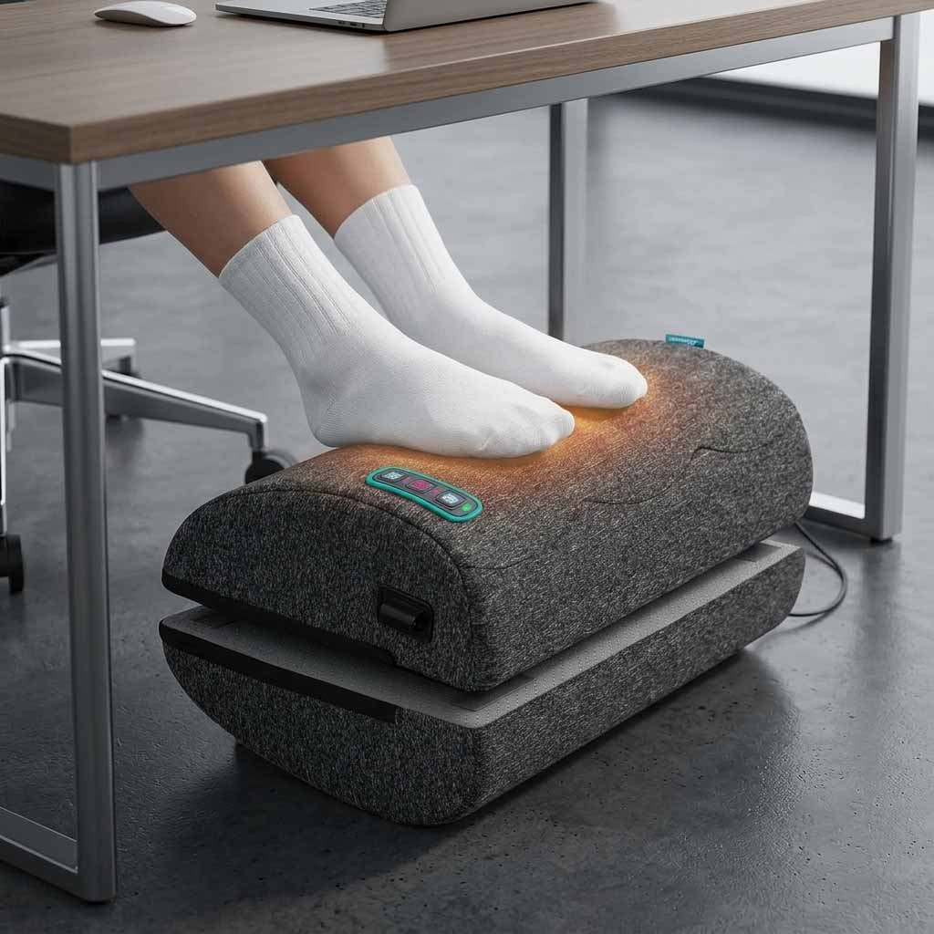 Snailax SL-55D1 Heated Vibration Footrest with Swing Function