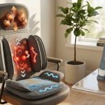 THERAZZAGGE TZ-2209-N(US) Shiatsu Neck & Back Massage Chair Pad with Heat, Compression & Vibration