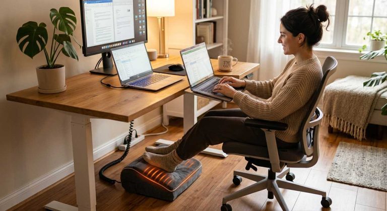 The Best Heated Under-Desk Footrests for WFH Setups