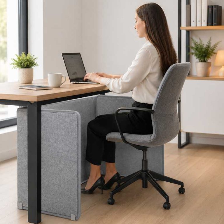 WHISPERHEAT Silent Under Desk Warmer Personal Radiant Heater with Timer
