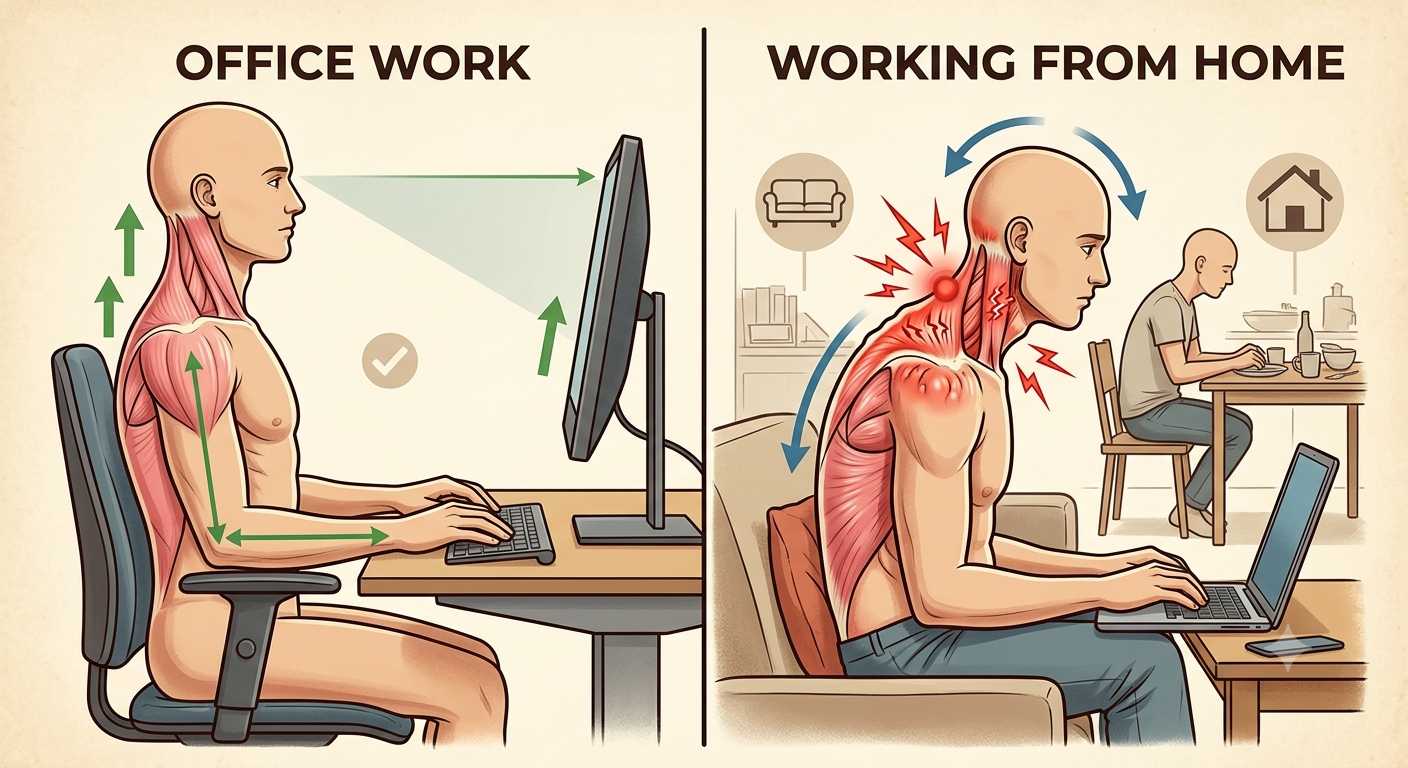 Why Does My Neck Hurt More on Days I Work From Home